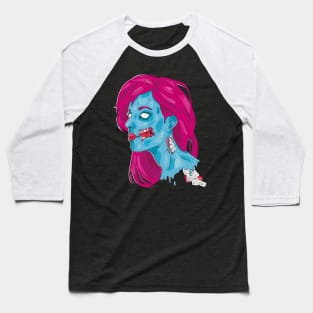 Zombie Woman Baseball T-Shirt